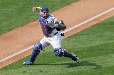 Mar 26, 2026; New York City, New York, USA; New York Mets catcher Francisco Alvarez (4) throws out Pittsburgh Pirates third baseman Nick Gonzales (not pictured) on an infield ground ball during the second inning at Citi Field. Mandatory Credit: Brad Penner-Imagn Images