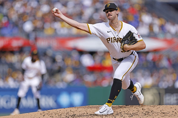 PITTSBURGH, PA - MAY 11: Pittsburgh Pirates pitcher Paul Skenes (30) delivers a pitch in his Major League debut during an MLB game against the Chicago Cubs on May 11, 2024 at PNC Park in Pittsburgh, Pennsylvania. (Photo by Joe Robbins/Icon Sportswire)