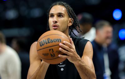 Oct 14, 2026; Dallas, Texas, USA;  Dallas Mavericks forward Zaccharie Risacher (10) warms up before the game against the New Orleans Pelicans at American Airlines Center. Mandatory Credit: Kevin Jairaj-Imagn Images