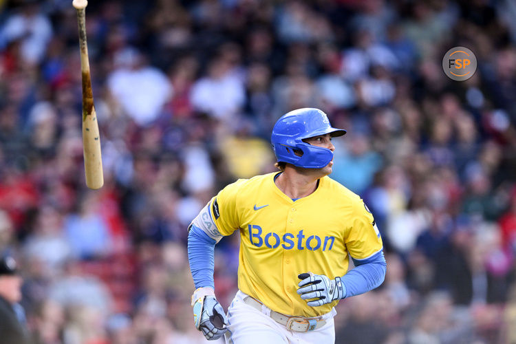 Sep 28, 2024; Boston, Massachusetts, USA; Boston Red Sox first baseman Triston Casas (36) runs the bases after hitting a solo home run against the Tampa Bay Rays during the first inning at Fenway Park. Credit: Brian Fluharty-Imagn Images