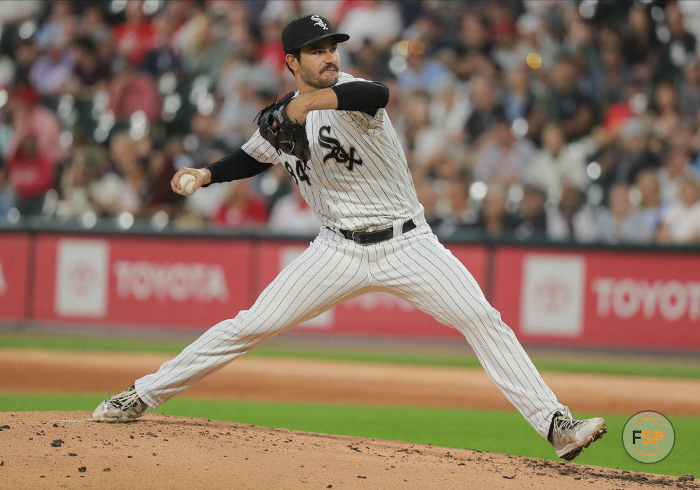 CHICAGO, IL - JULY 07: Chicago White Sox starting pitcher Dylan Cease (84) delivers a pitch during a Major League Baseball game between the St. Louis Cardinals and the Chicago White Sox on July 7, 2023 at Guaranteed Rate Field in Chicago, IL. (Photo by Melissa Tamez/Icon Sportswire)