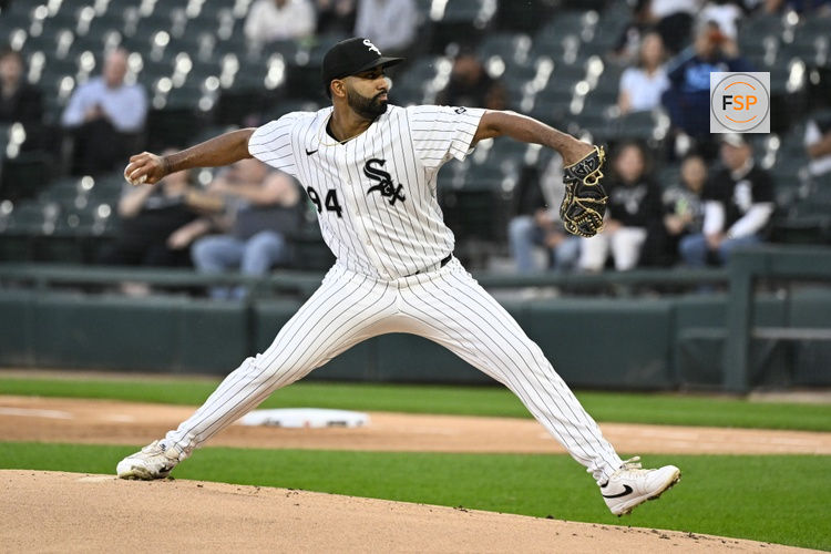 Sep 9, 2025; Chicago, Illinois, USA;  Chicago White Sox pitcher Yoendrys Gomez (94) delivers during the first inning against the Tampa Bay Rays at Rate Field. Credit: Matt Marton-Imagn Images