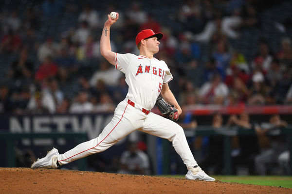 ANAHEIM, CA - JUNE 27: Los Angeles Angels pitcher Davis Daniel (58) throws a pitch during the MLB game between the Detroit Tigers and the Los Angeles Angels of Anaheim on June 27, 2024 at Angel Stadium of Anaheim in Anaheim, CA. (Photo by Brian Rothmuller/Icon Sportswire)