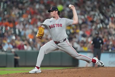 Sep 3, 2026; Baltimore, Maryland, USA;  Boston Red Sox pitcher Jake Bennett (64) delivers a pitch against the Baltimore Orioles during the second inning at Oriole Park at Camden Yards.  Mandatory Credit: Gregory Fisher-Imagn Images