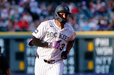 Jun 23, 2026; Denver, Colorado, USA; Colorado Rockies third baseman Willi Castro (3) rounds the bases on a solo home run in the second inning against the Boston Red Sox at Coors Field. Mandatory Credit: Isaiah J. Downing-Imagn Images