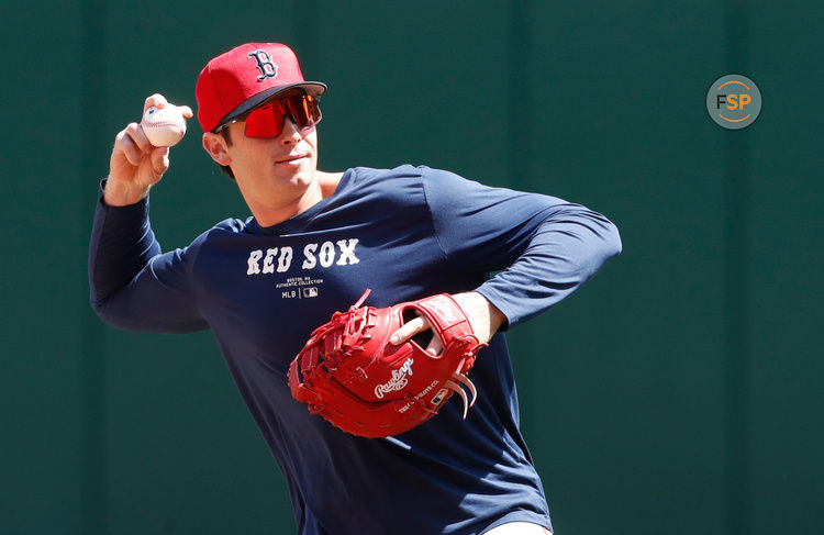 Apr 20, 2024; Pittsburgh, Pennsylvania, USA;  Boston Red Sox first baseman Triston Casas (36) warms up before the game against the Pittsburgh Pirates at PNC Park. Mandatory Credit: Charles LeClaire-USA TODAY Sports