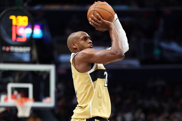 Jan 29, 2026; Washington, District of Columbia, USA; Washington Wizards forward Khris Middleton (22) takes a shot during the second half against the Milwaukee Bucks at Capital One Arena. Mandatory Credit: Daniel Kucin Jr.-Imagn Images