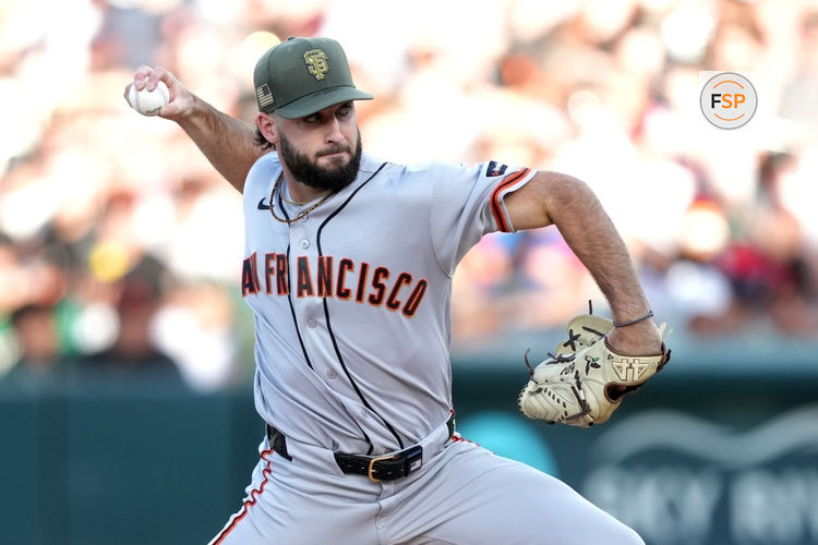 May 16, 2026; West Sacramento, California, USA; San Francisco Giants starting pitcher Trevor McDonald (72) throws a pitch against the Athletics during the first inning at Sutter Health Park. Credit: Darren Yamashita-Imagn Images