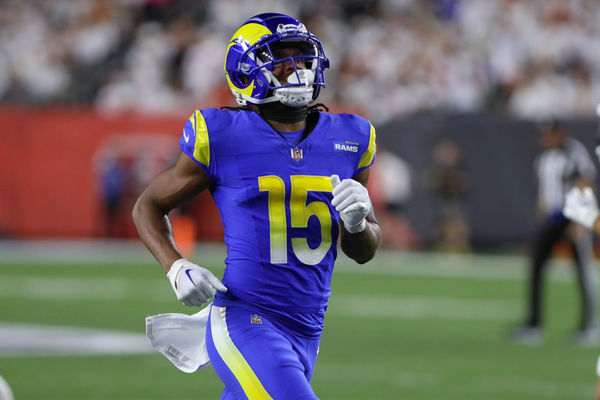 CINCINNATI, OH - SEPTEMBER 25: Los Angeles Rams wide receiver Demarcus Robinson (15) in action during the game against the Los Angeles Rams and the Cincinnati Bengals on September 25, 2023, at Paycor Stadium in Cincinnati, OH. (Photo by Ian Johnson/Icon Sportswire)
