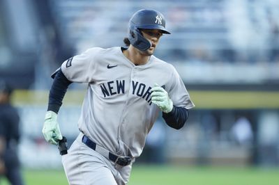 Jul 29, 2026; Chicago, Illinois, USA; New York Yankees left fielder Spencer Jones (78) rounds the bases after hitting a three-run home run against the Chicago White Sox during the first inning at Rate Field. Mandatory Credit: Kamil Krzaczynski-Imagn Images