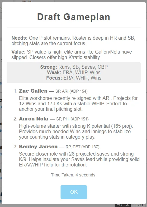 MLB Draft Advice